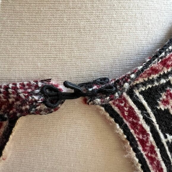 MaxSport Size M Black Red Floral Bohemian Longline Open Cardigan Duster Sweater - Picture 6 of 16